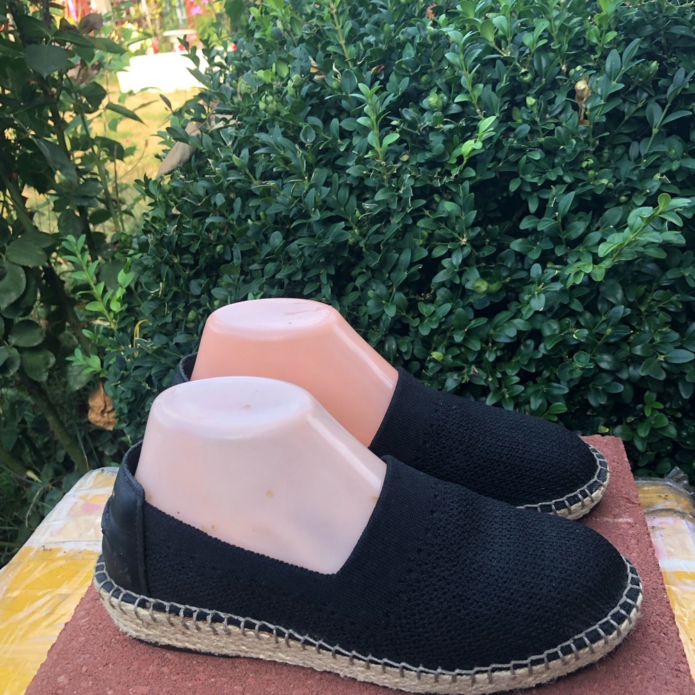 Cole Haan Women’s Black Cloudfeel Espadrille Loafer Suede Shoes Size 6.5B